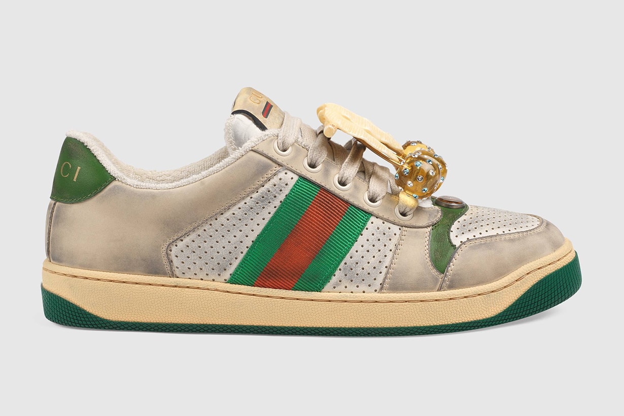 Gucci Women's Screener Sneaker With Cherries Dirty Style