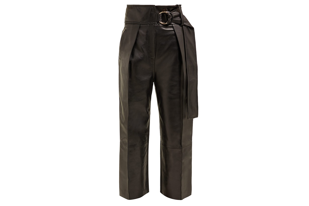 Petar Petrov Haena high-rise Leather Trousers