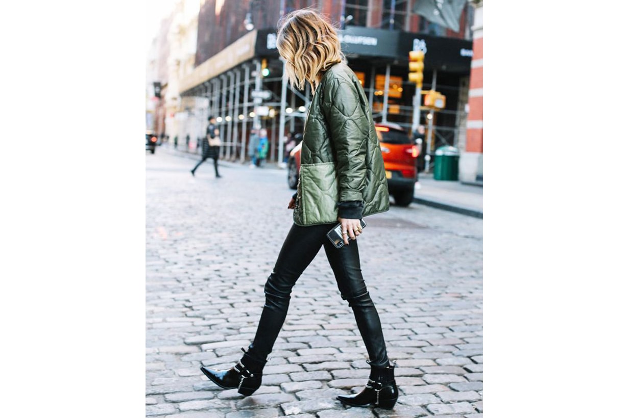 Skinny Jeans Black Ankle Boots Street Style