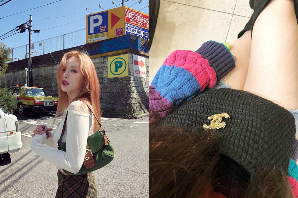 hyuna chanel handmade bags instagram mother
