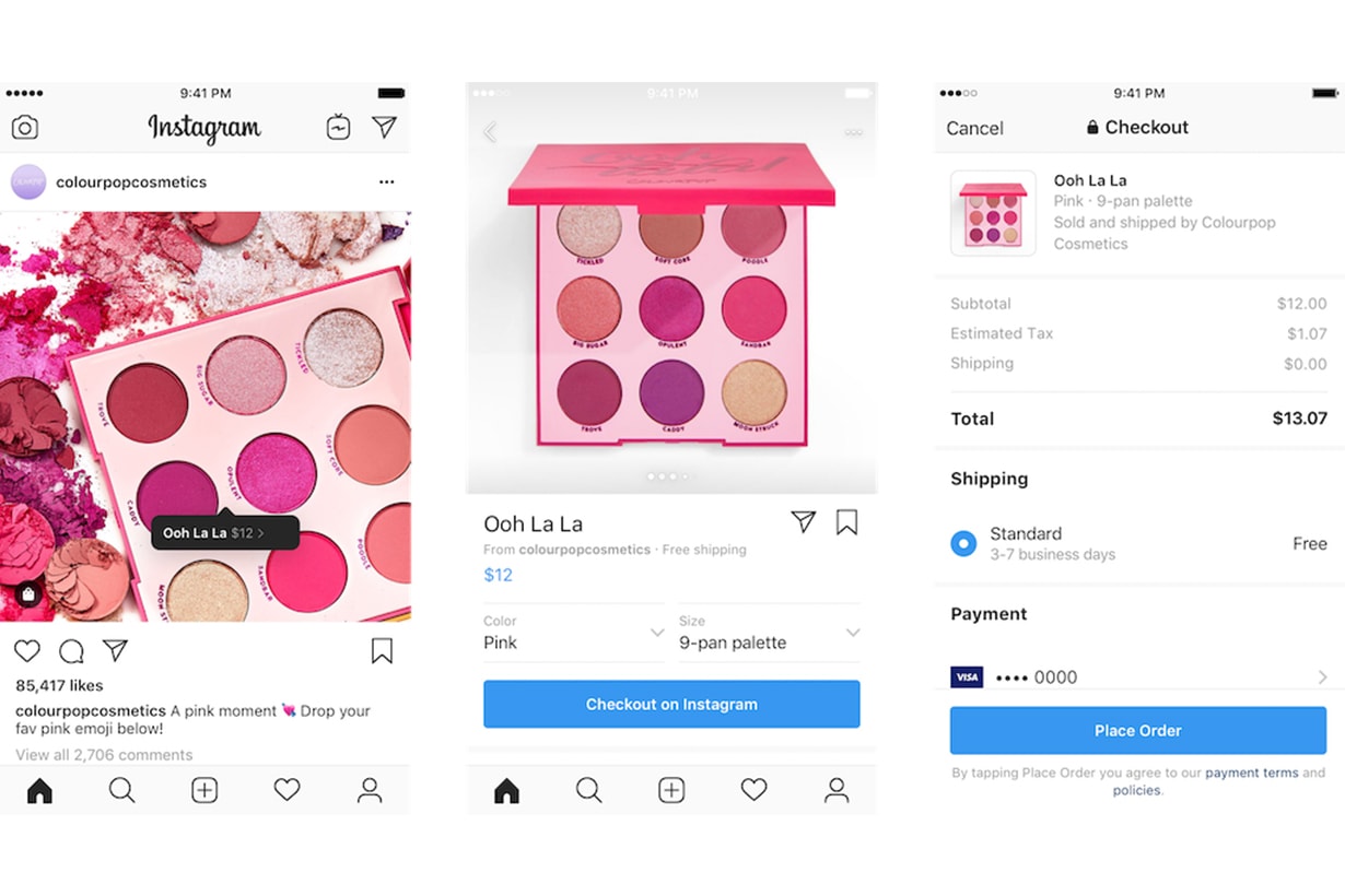 Instagram Checkout New Function