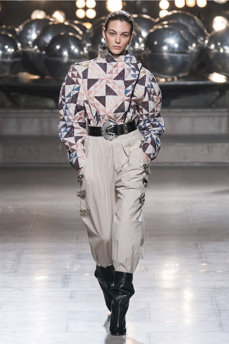 Isabel Marant 2019 Fall Winter Paris Fashion Week PFW 80s bohemian style turtle neck wrap skirt french girl