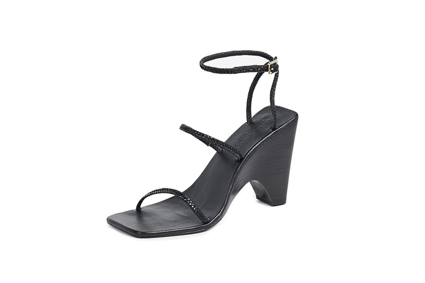 JAGGAR Woven Strappy Wedges