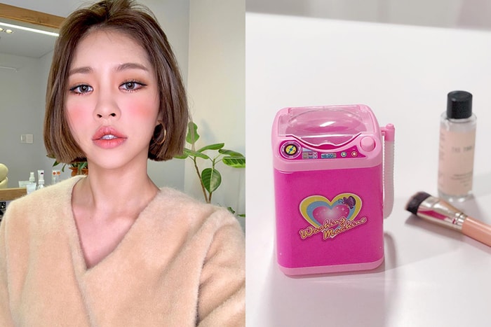 近期在韓國熱議的彩妝神器：用這台「玩具洗衣機」清洗刷具，受到廣大網友膜拜！