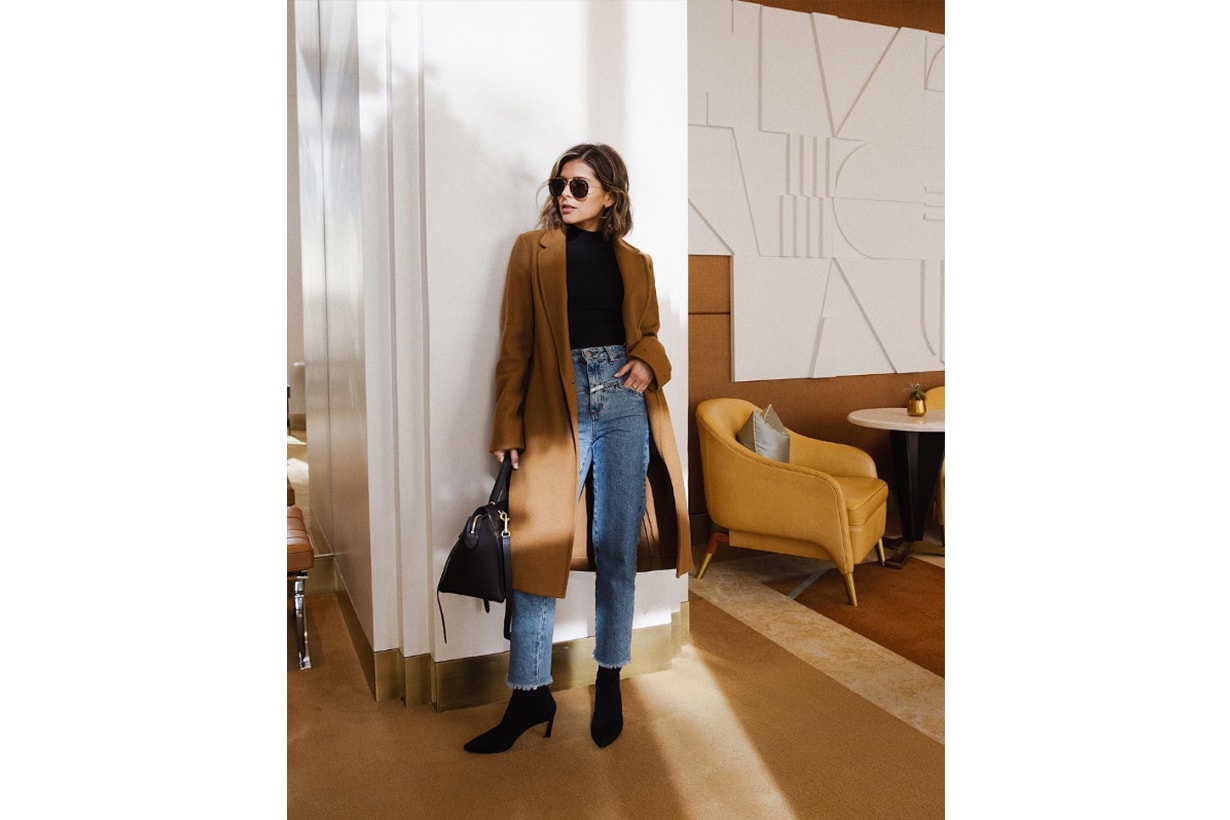 Camel Coat Jeans Boots