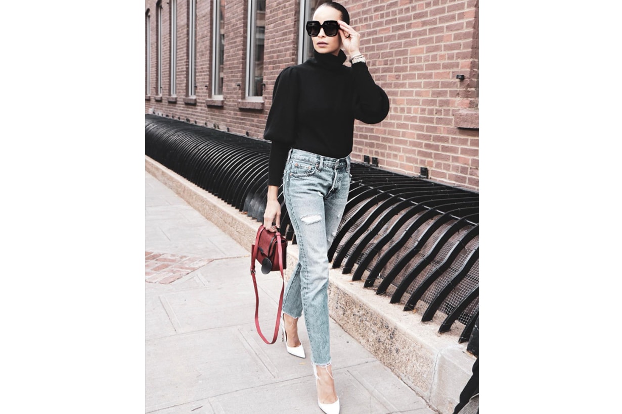 Sweater Jeans Heels Outfits