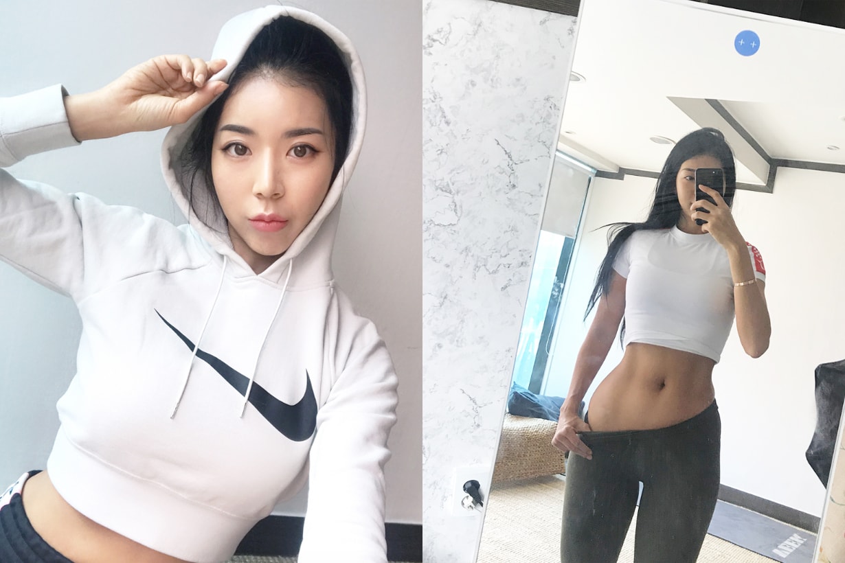 Korean Fitness girl JJ jjeuneu lose weight keep fit exercises workout weight control