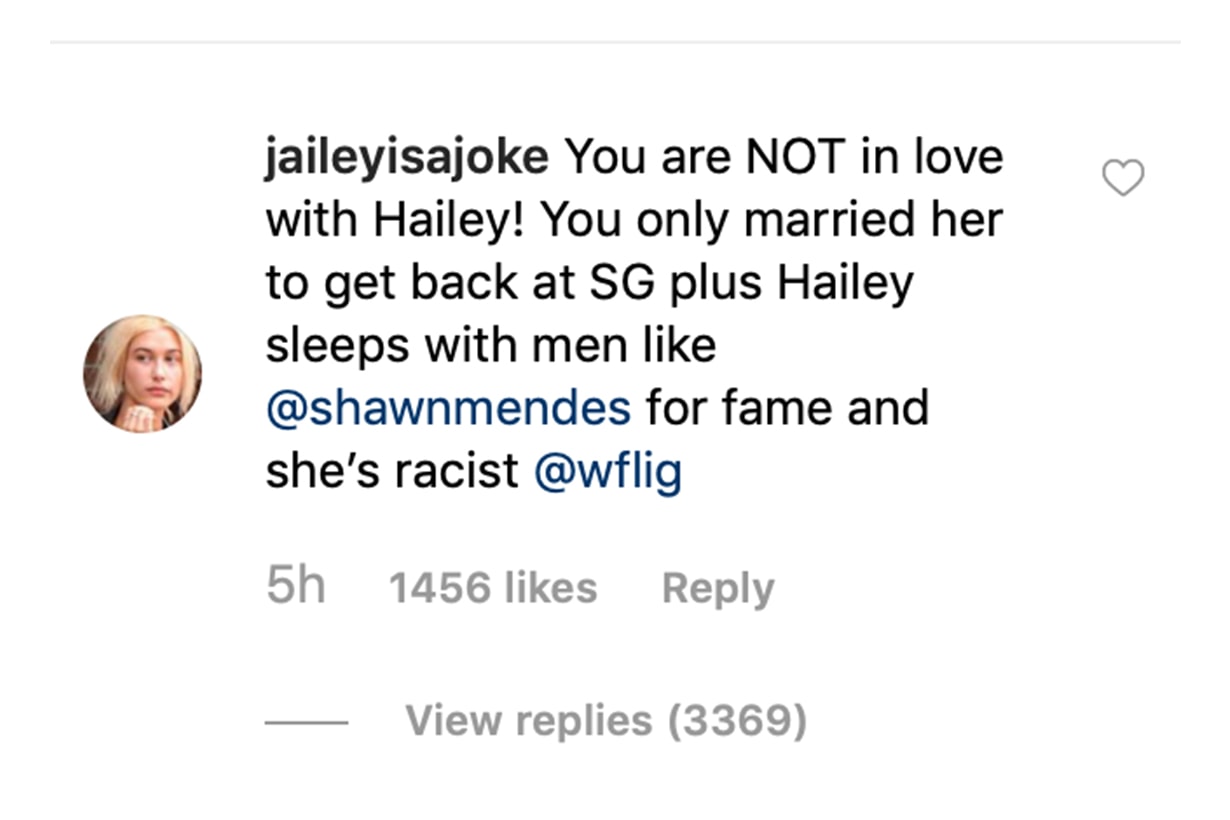 Justin Bieber Fans Comments Hailey Baldwin