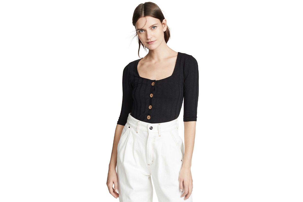 free people cardi tee