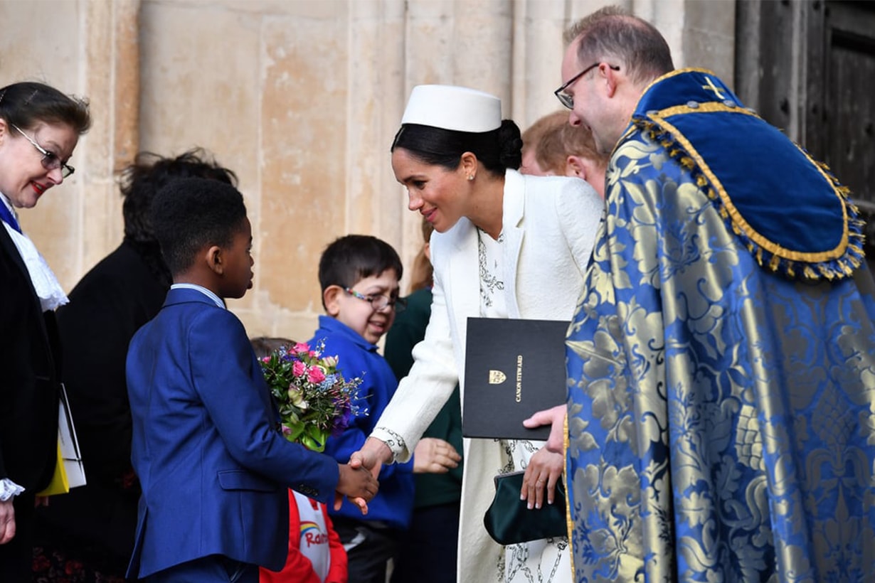 Meghan Markle Commonwealth Day White Uniform