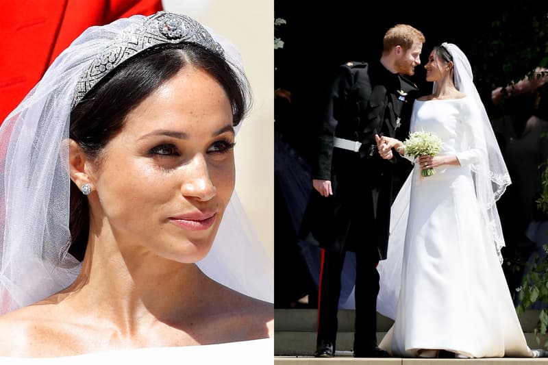 Meghan Markle Prince Harry Duchess of Sussex Royal Wedding Wedding Makeup style Daniel Martin flawless glowy base makeup wedding dress British Royal Family