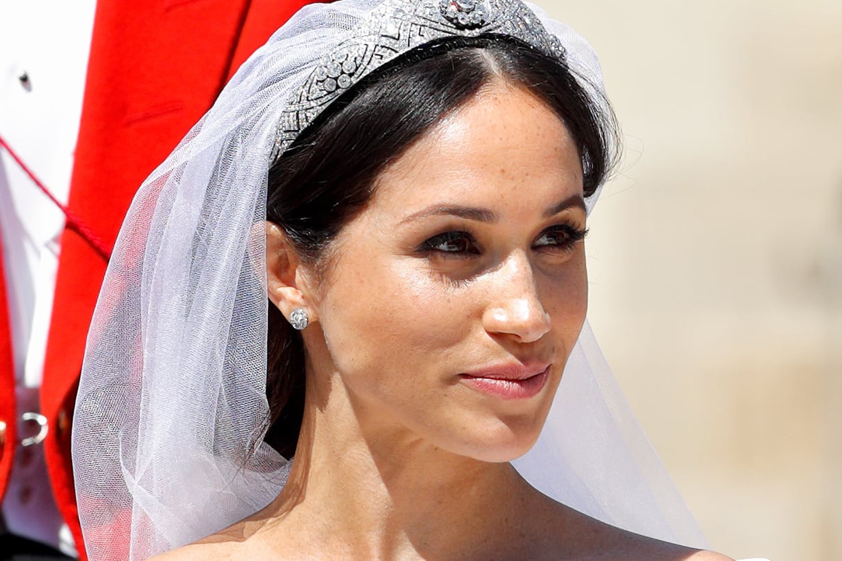 Meghan Markle Prince Harry Duchess of Sussex Royal Wedding Wedding Makeup style Daniel Martin flawless glowy base makeup wedding dress British Royal Family 