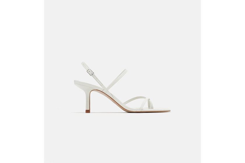 Mid-Heel Strappy Leather Sandals