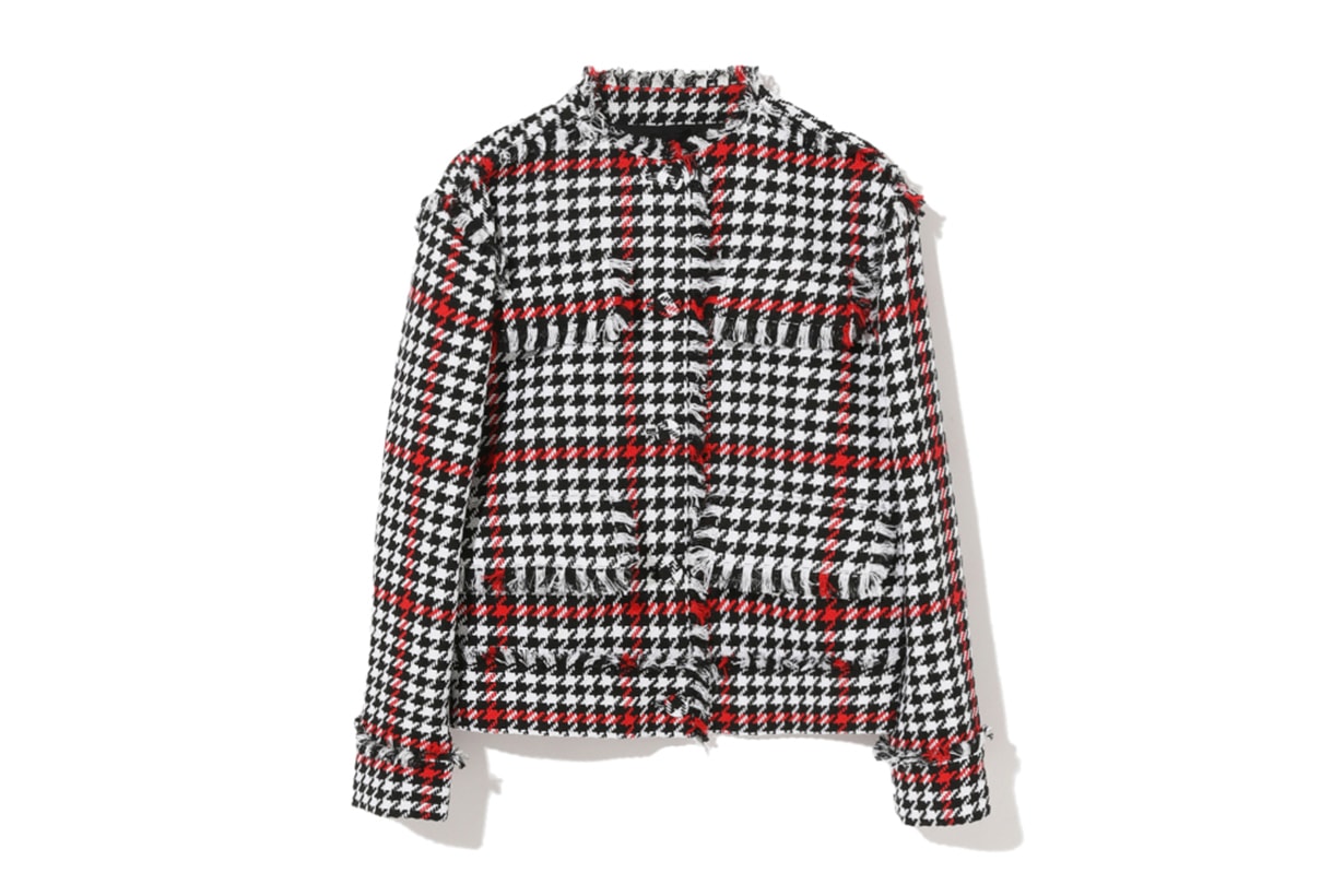 MSGM Houndstooth Tweed Jacket