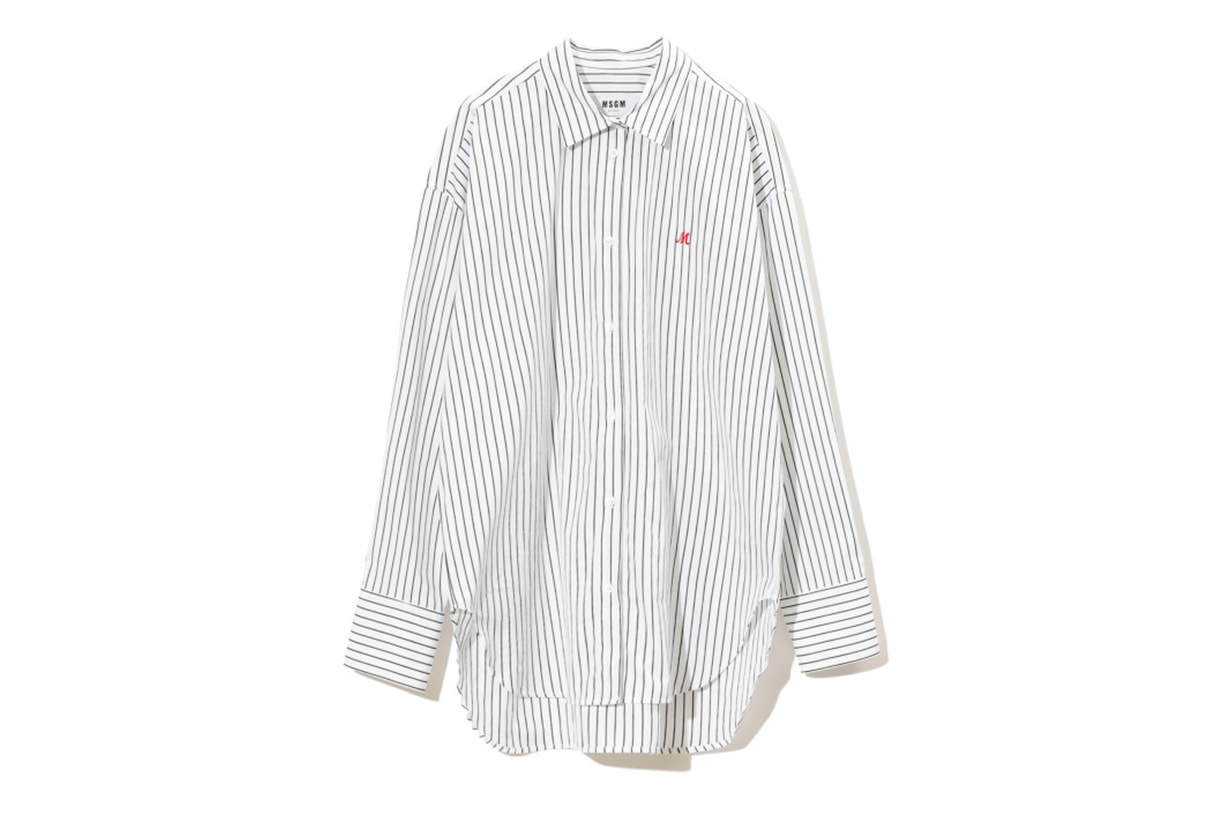 MSGM Oversized 'M' Embroidered Stripe 