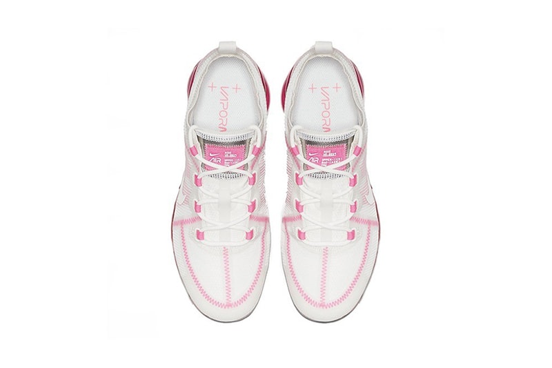 nike air vapormax pink rise sneakers