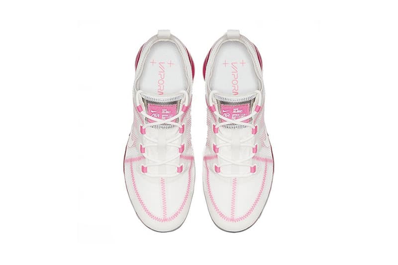 nike air vapormax pink rise sneakers