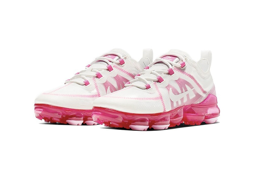 nike air vapormax pink rise sneakers