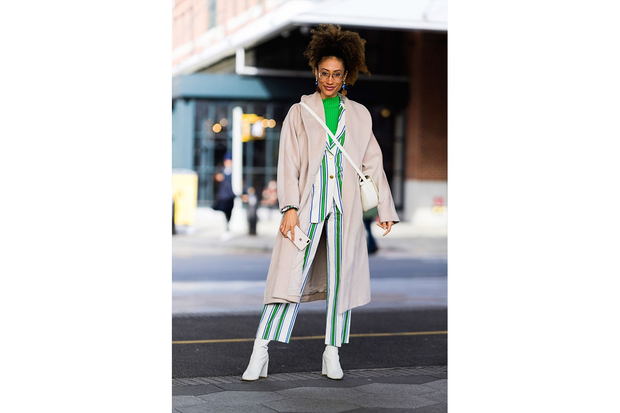Coat Suit Turtleneck Street Style