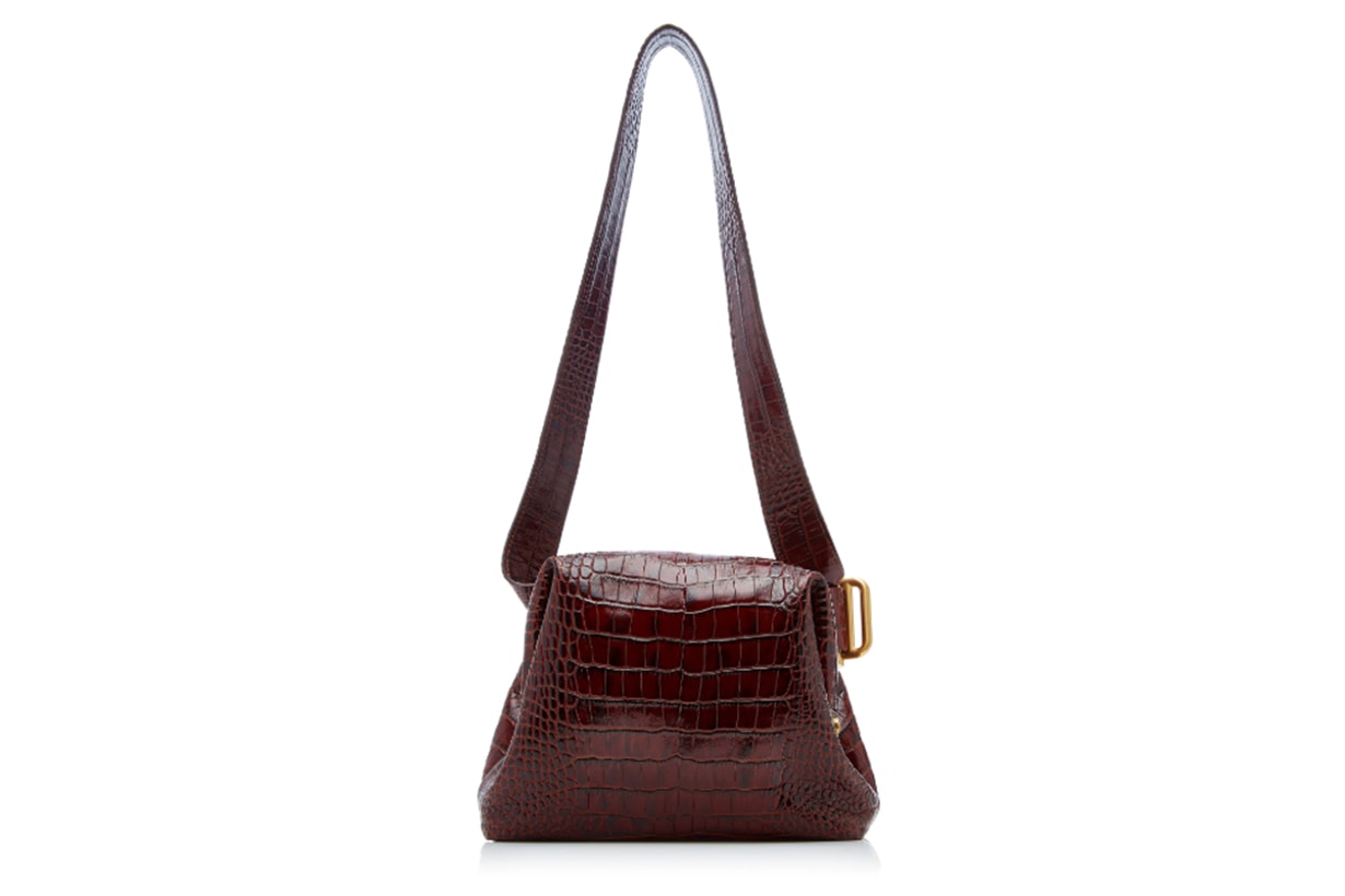 OSOI Mini Brot Croc Effect Leather Bag