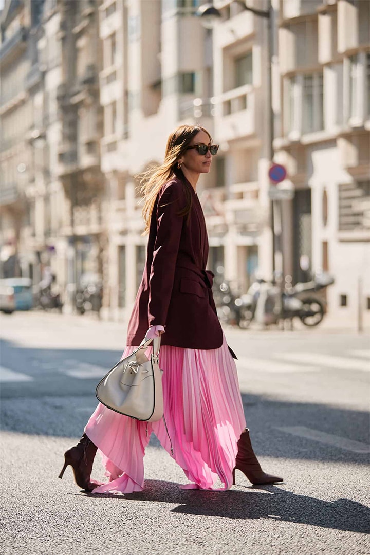 Paris Dress Blazer Street Style