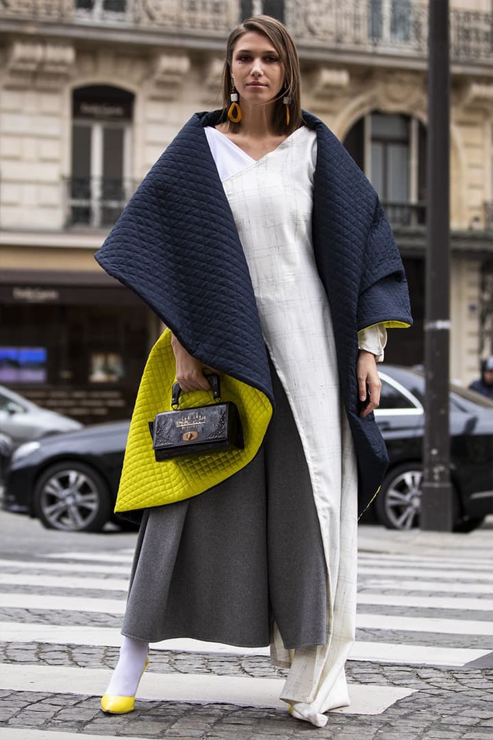 White Dress Paris Fashion Week 2019 Street Style