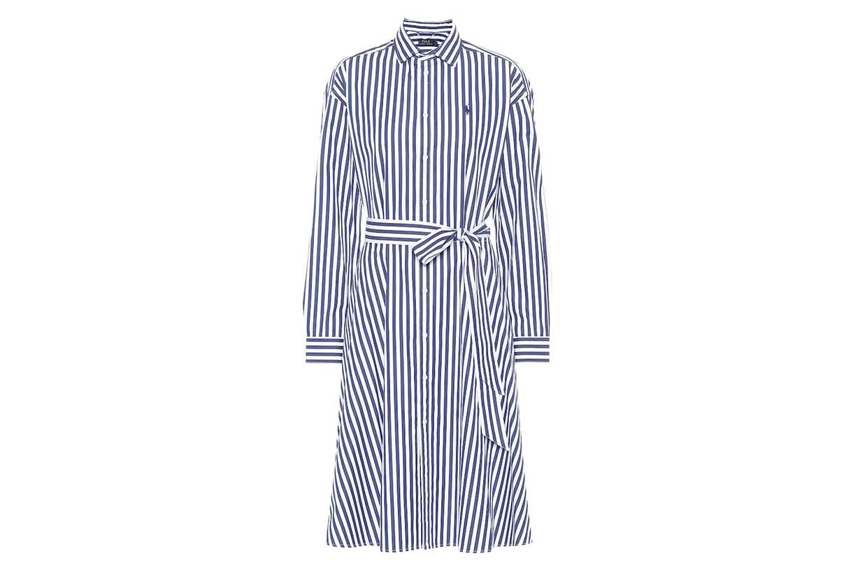 Polo Ralph Lauren Striped Cotton Midi Dress