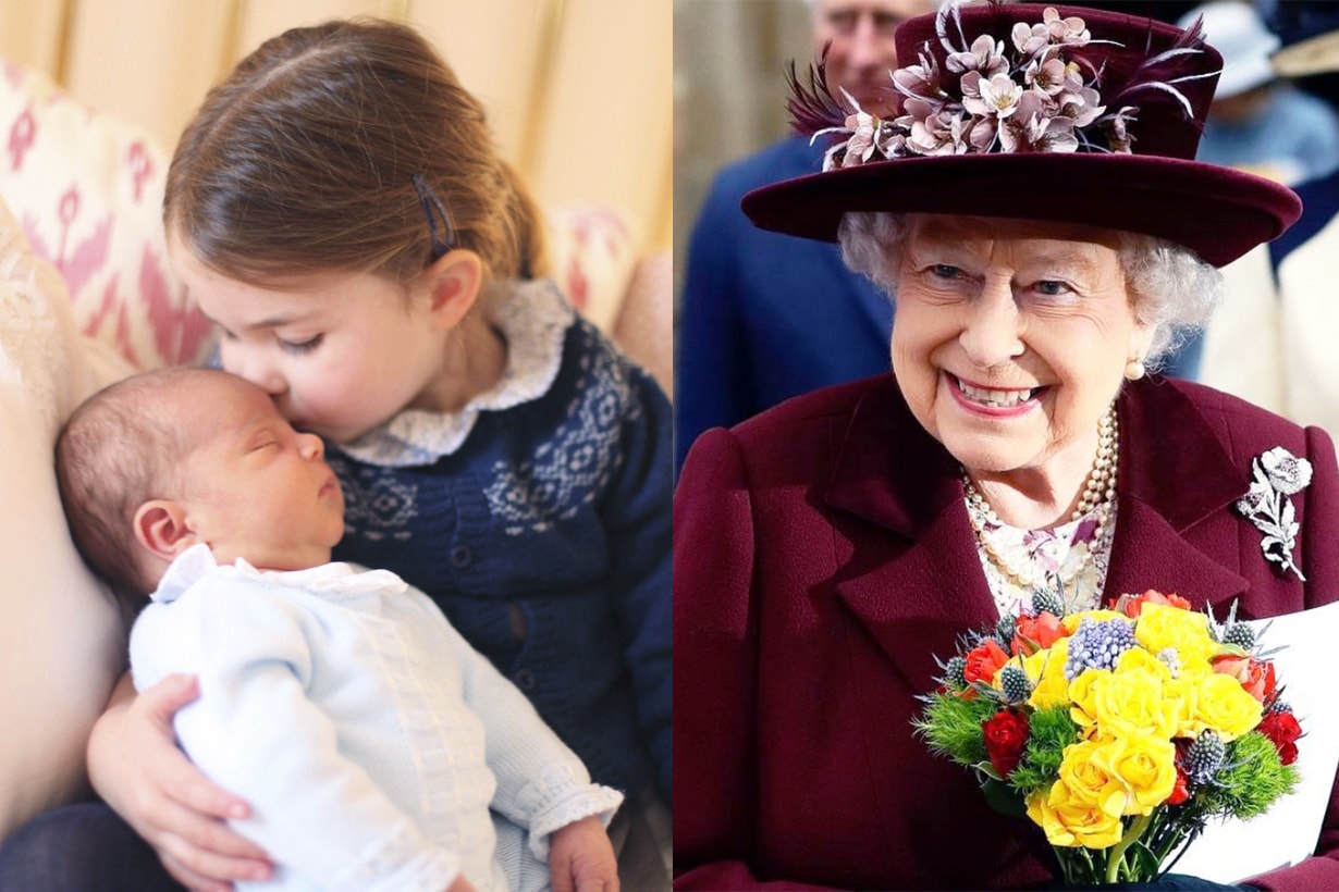 Queen Elizabeth II Princess Charlotte Prince Louis Prince Harry Meghan Markle Royal Baby common birthday april Taurus sign British Royal family