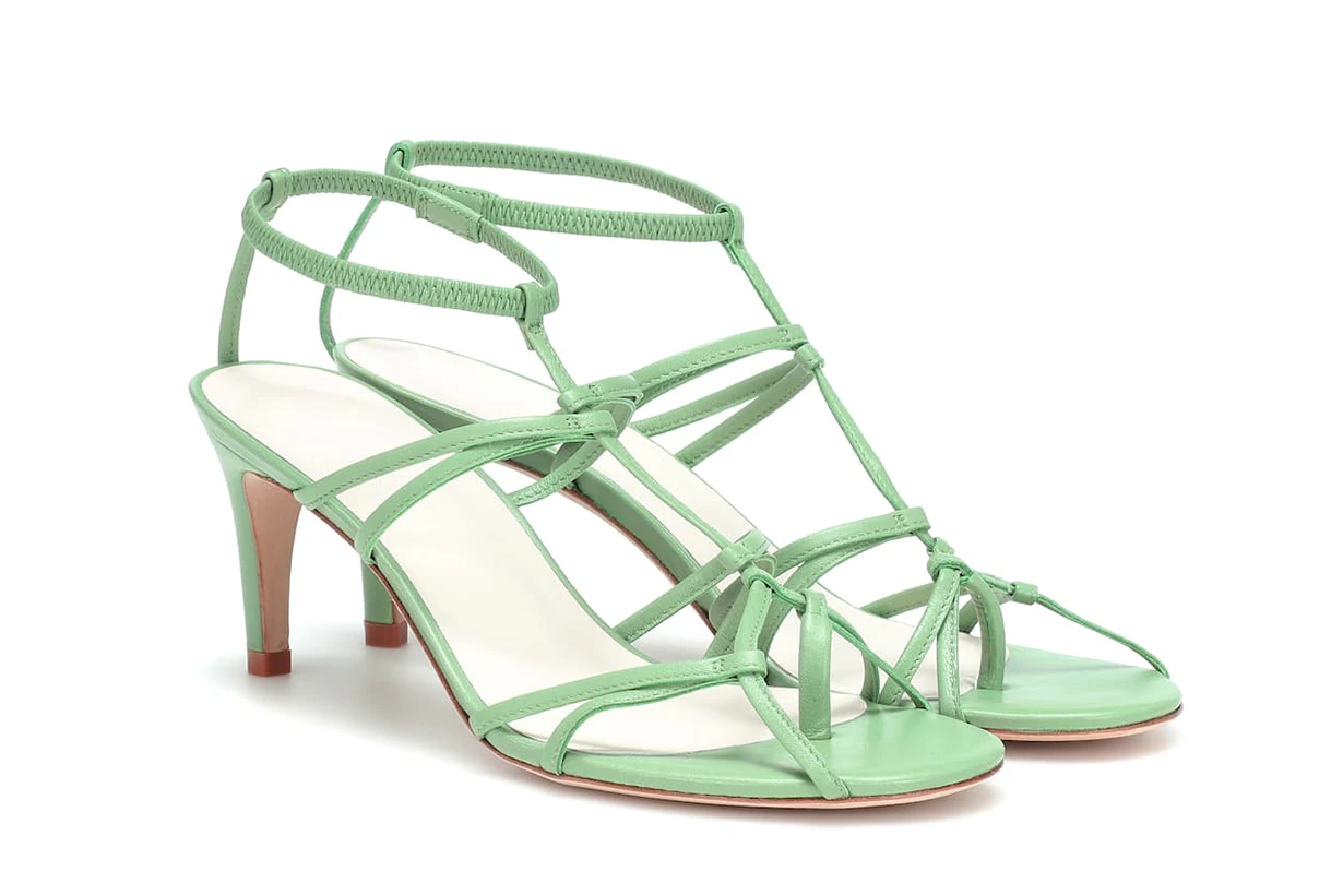 tibi leather sandals