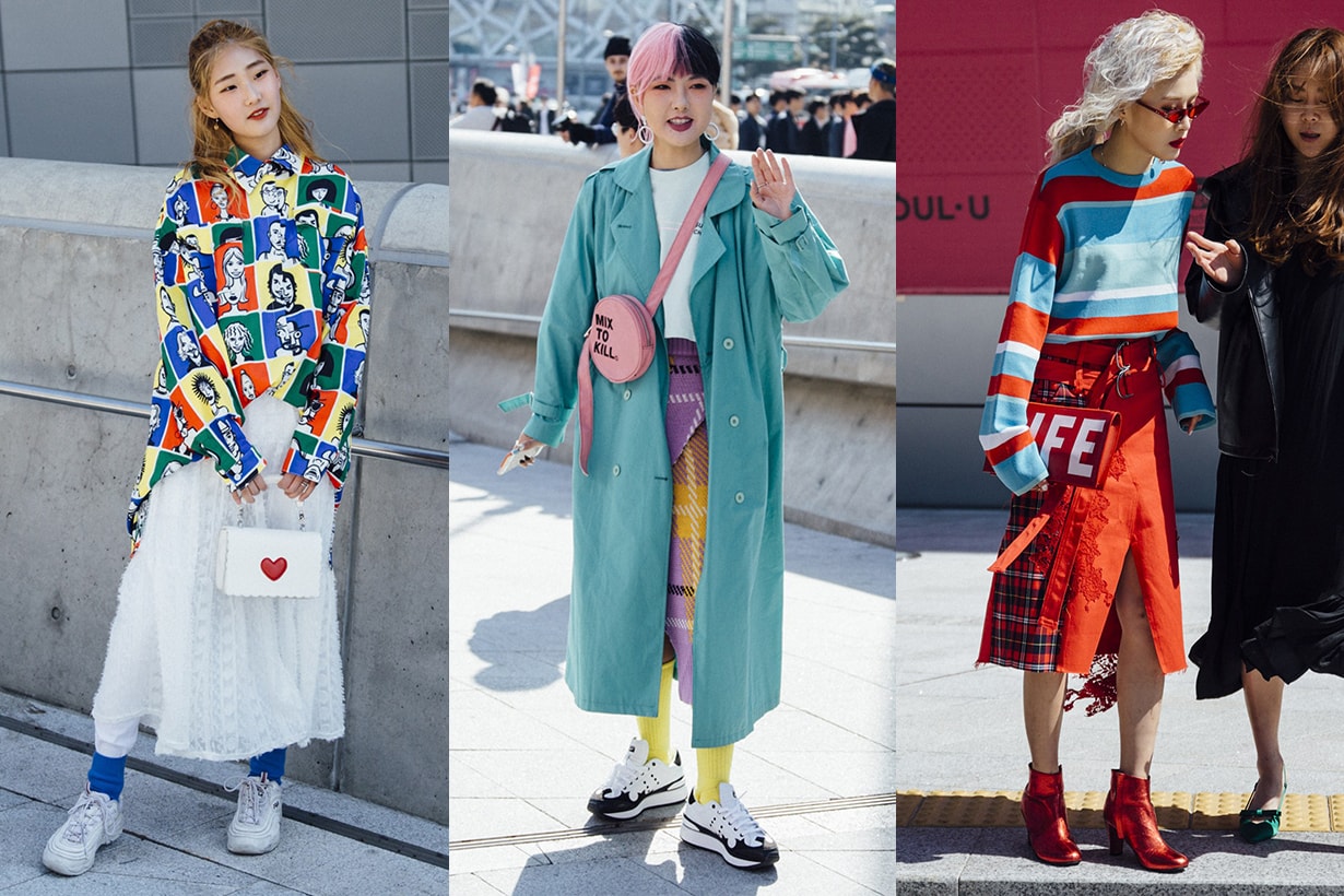 Korean Girl Colourful Outfits Street Style