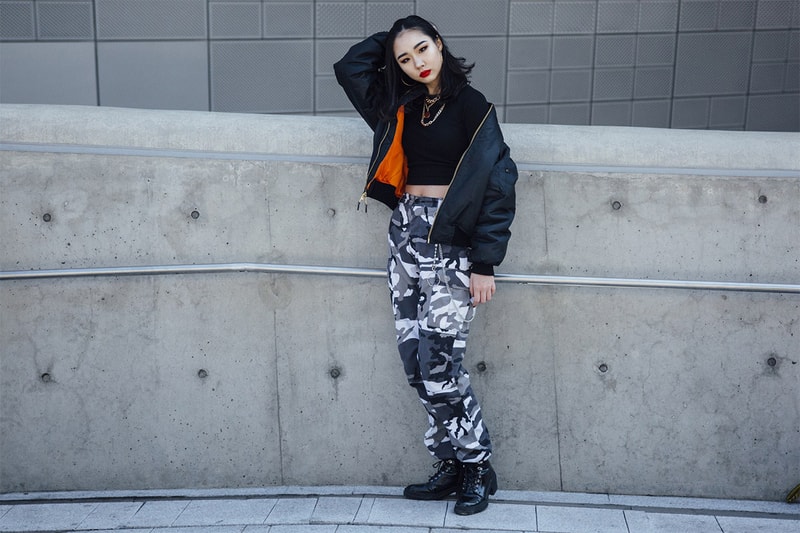 Korean Girl cargo pants Fashion Street Style