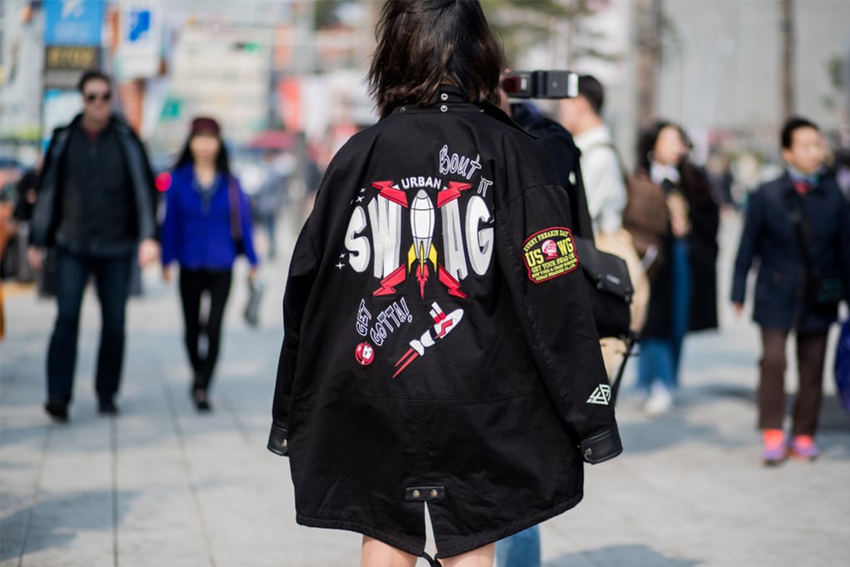 Slogan Printed Jacket Korean Street Style