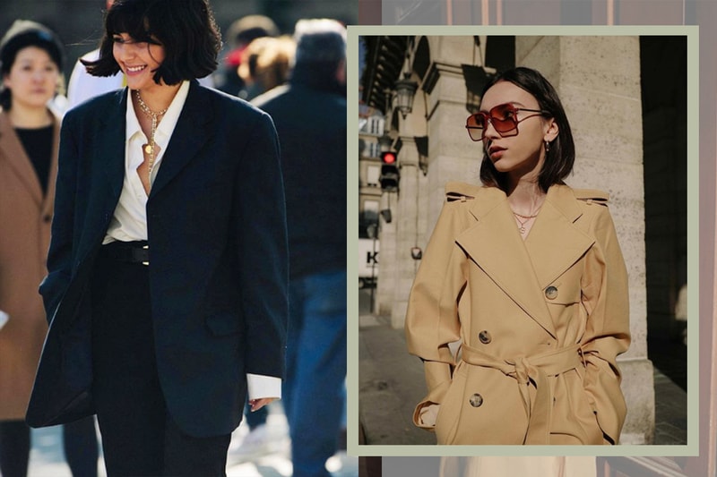 Trench Coats Blazer Street Styles