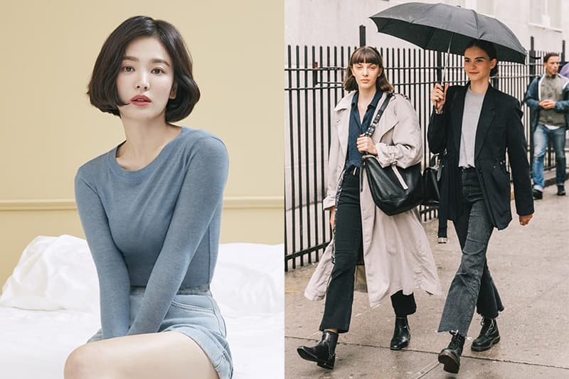 spring-outfit-idea-turtle-neck-sweater-shirt-street-style-song-hye-kyo-style