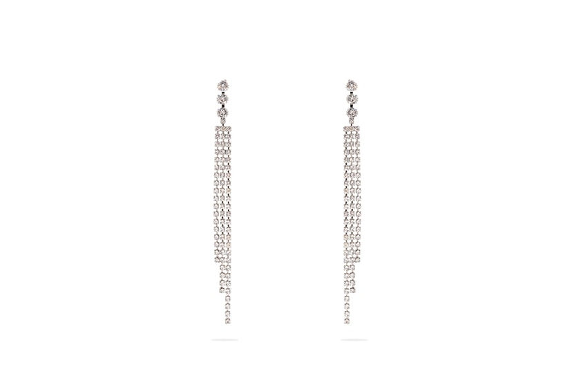Isabel Marant Tassel-Drop Crystal Earrings