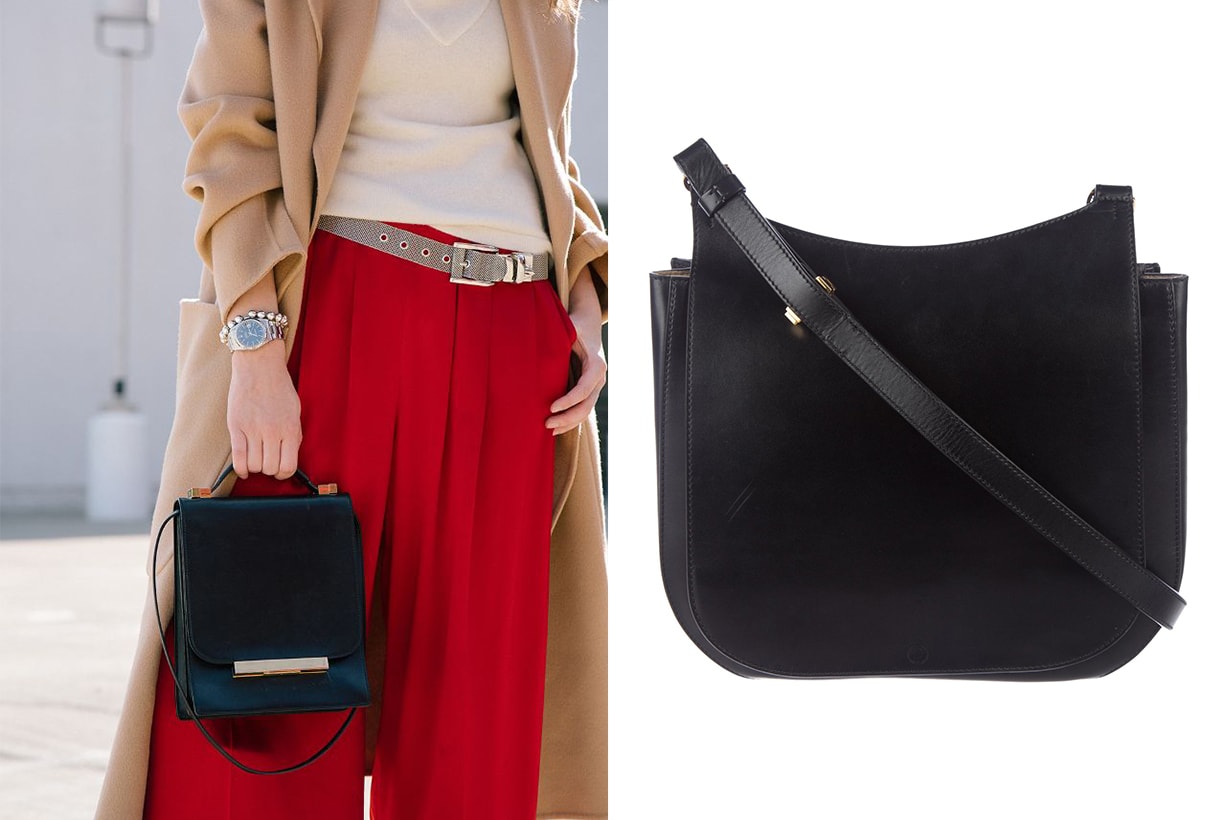 The Row Leather Hunting 9 Bag