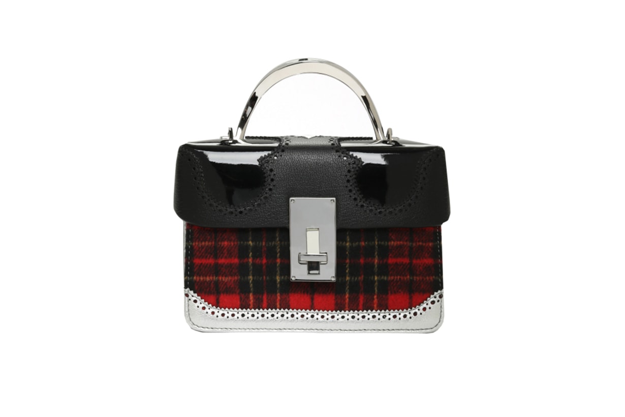 THE VOLON Data Alice Plaid Satchel