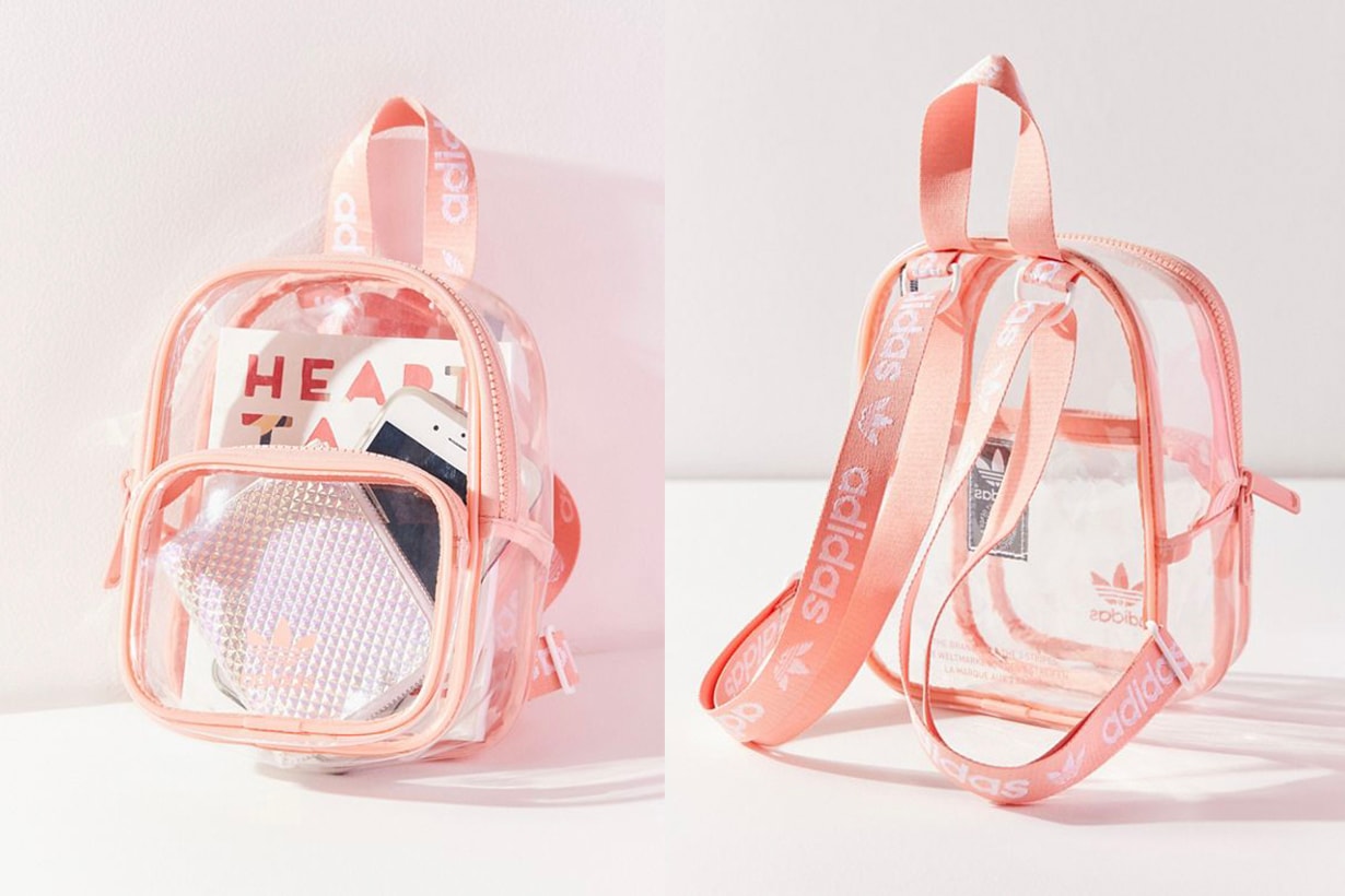 Adidas originals clear mini PVC backpack and waistpack