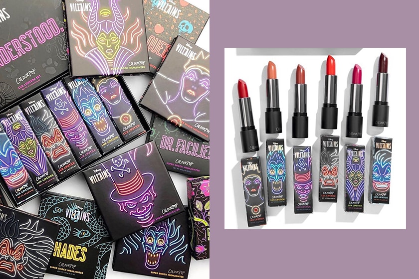 ColourPop Disney Villains Crossover Makeup Lip Stick Eyeshadow