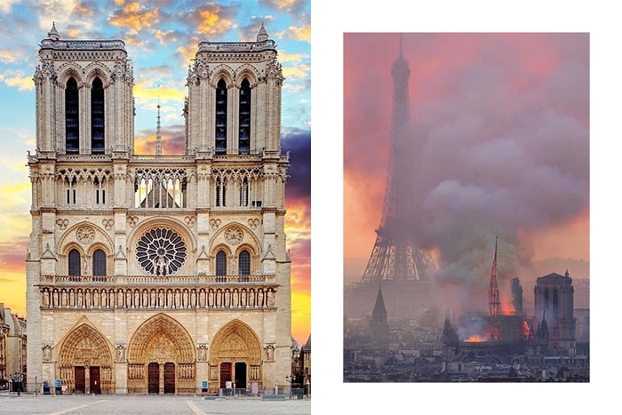 景象駭人又痛心！大火吞噬巴黎聖母院，YSL、Gucci 集團宣布鉅款支持重建