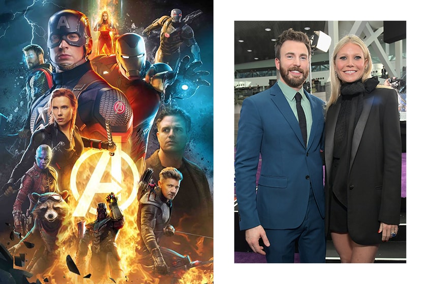 Avengers EndGame Red Carpet Gwyneth Paltrow Chris Evans Jon Favreau
