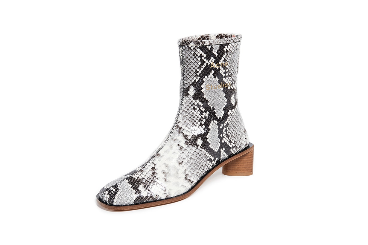 Acne Studios Bertine Snake Booties