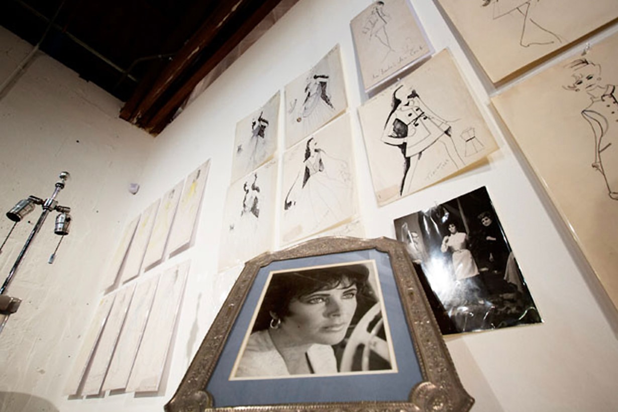 karl lagerfeld fashion drawings already to bid
