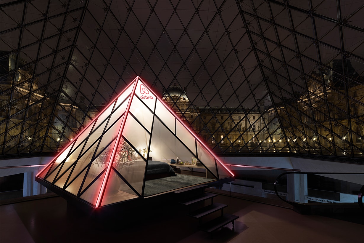 Airbnb A night at the Louvre travel