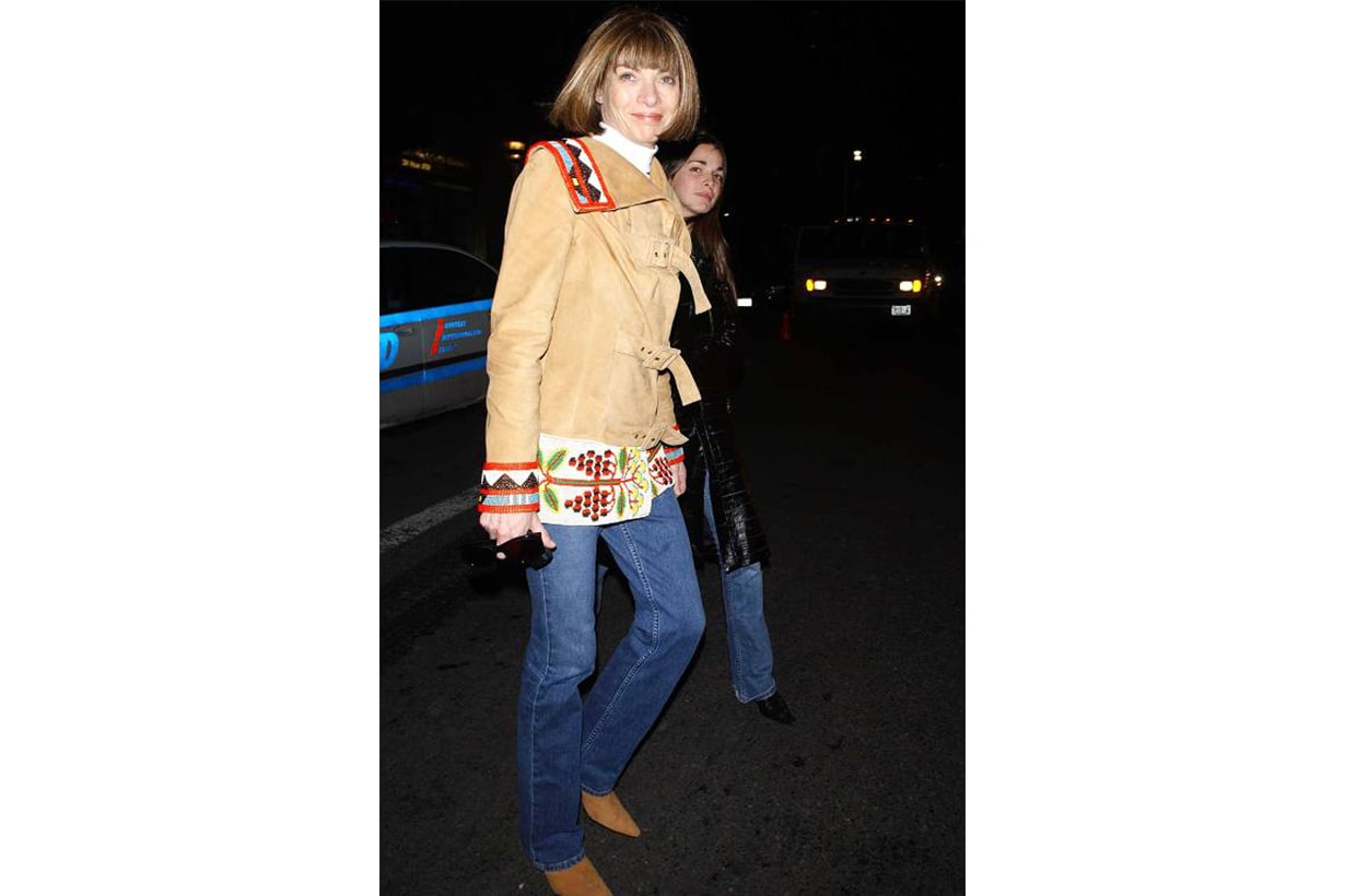 Anna Wintour Jeans Street Style