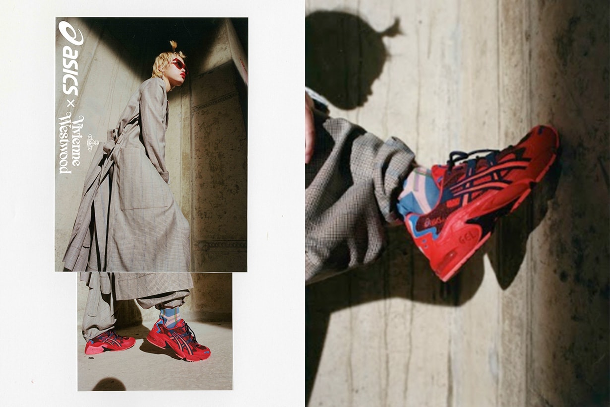 vivienne westwood asics gel mai kayano collabration