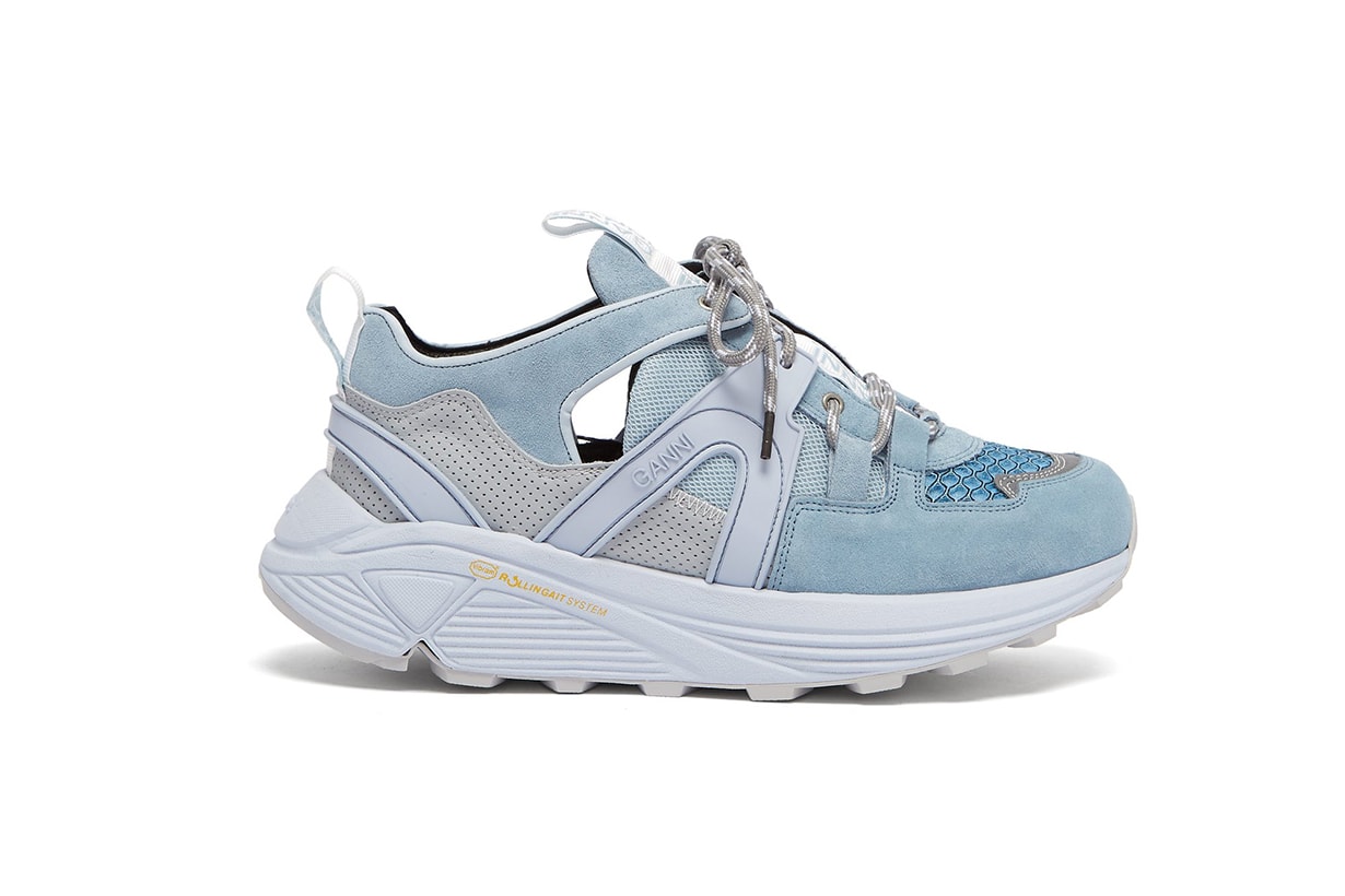 Ganni Brooklyn Low-Top Suede Trainers