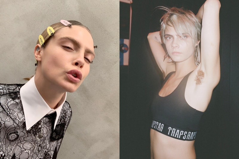 cara delevingne armpit hair her smell instagram