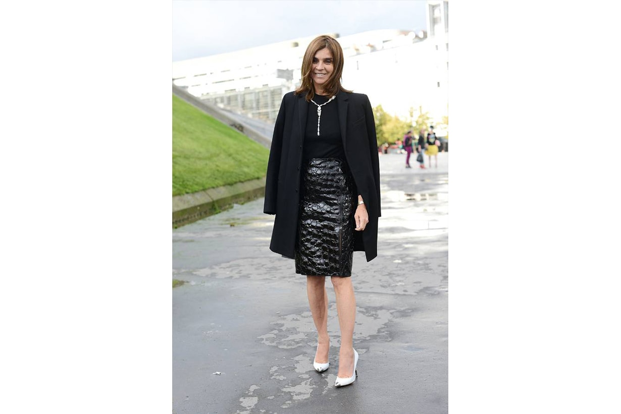 Carine Roitfeld Black Outfits Street Style
