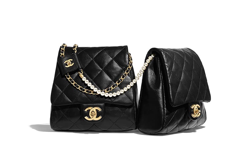 Chanel pearl handbags black